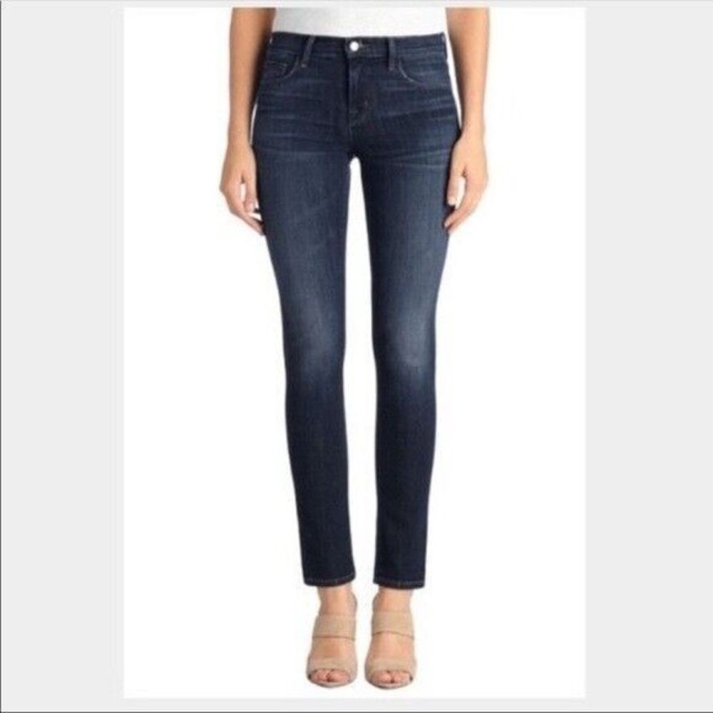 J Brand Skinny Leg Jeans Eclipse Dark Wash Stretch Sz 25 x30L
